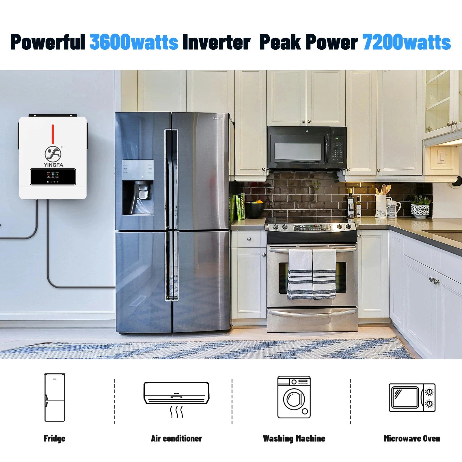 Solar Power Pure Sine Wave Inverter 3.6kW 24V 110V