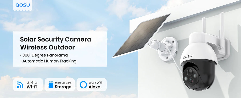 Solar Security Camera, WIFI, 2-Way Audio