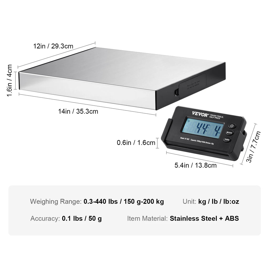 Digital Shipping Scale, LCD Screen, Timer