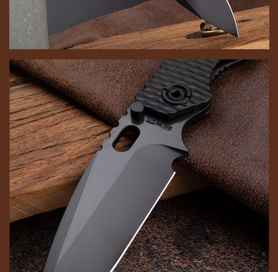 Titanium Handle, Folding Pocket Knife