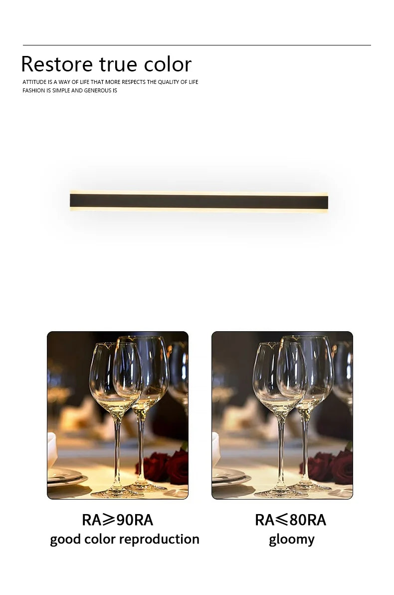 Long Strip Outdoor Waterproof Wall Garden Lights