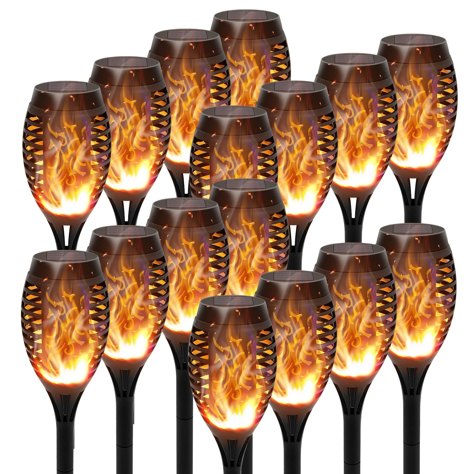 4/6/812Pcs Solar Torch Lights,