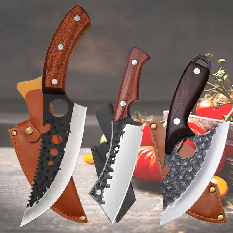 1-6PCS Stainless Steel Kitchen Knives Set