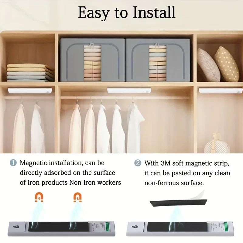 Under Cabinet Lights 1/3/5/6pcs, Motion Sensor Rechargeable