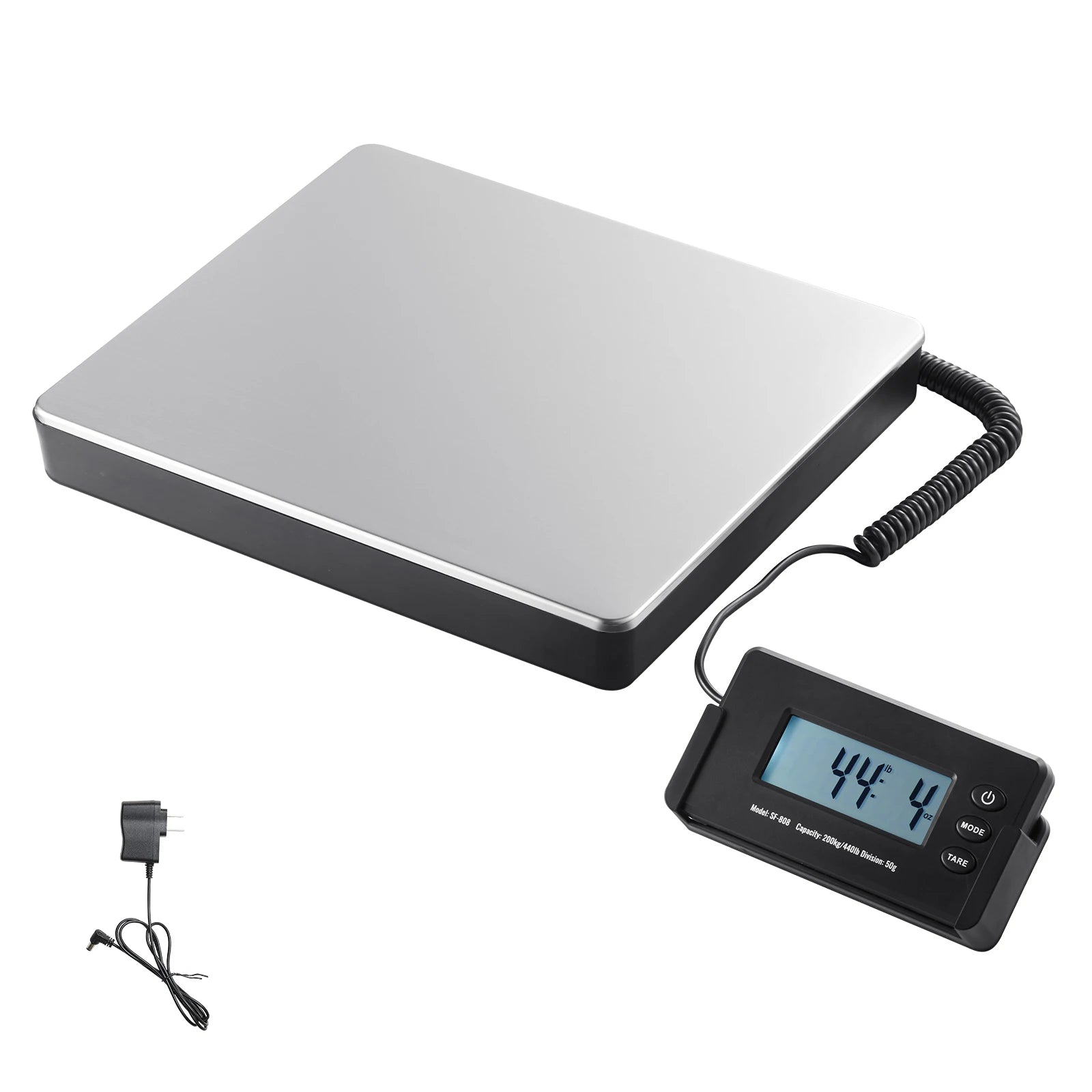 440lbs Digital Shipping Scale, Timer, Tare, LCD Screen