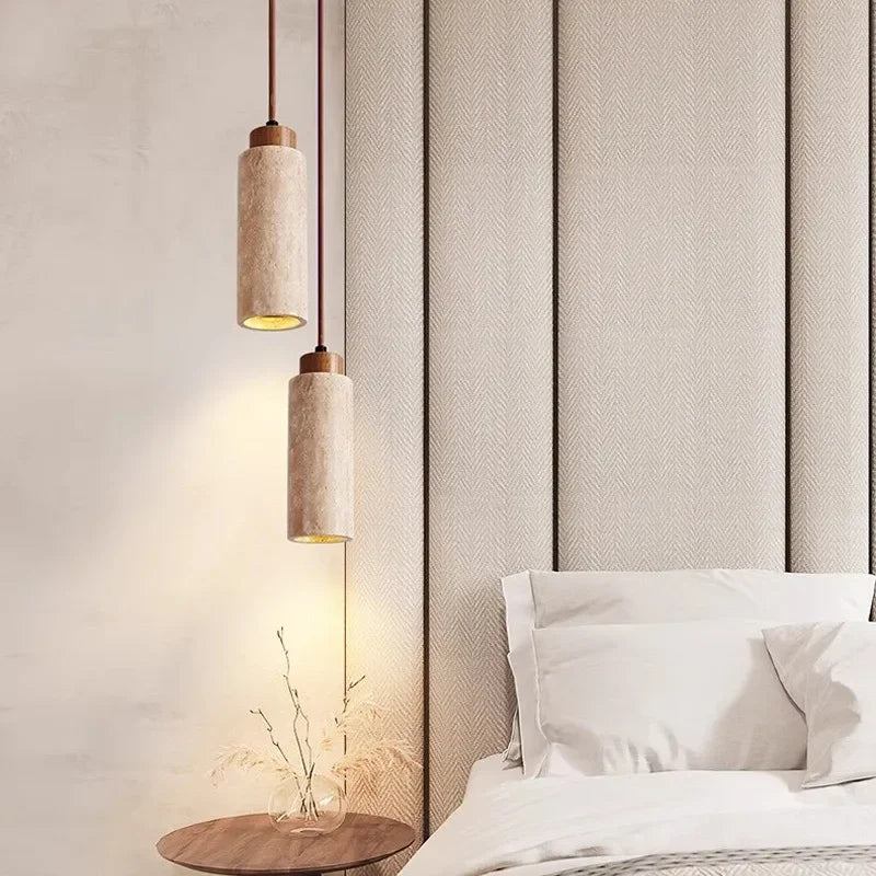 Stone Pendant LED Lamps, Bedroom, Bathroom, Dining Room