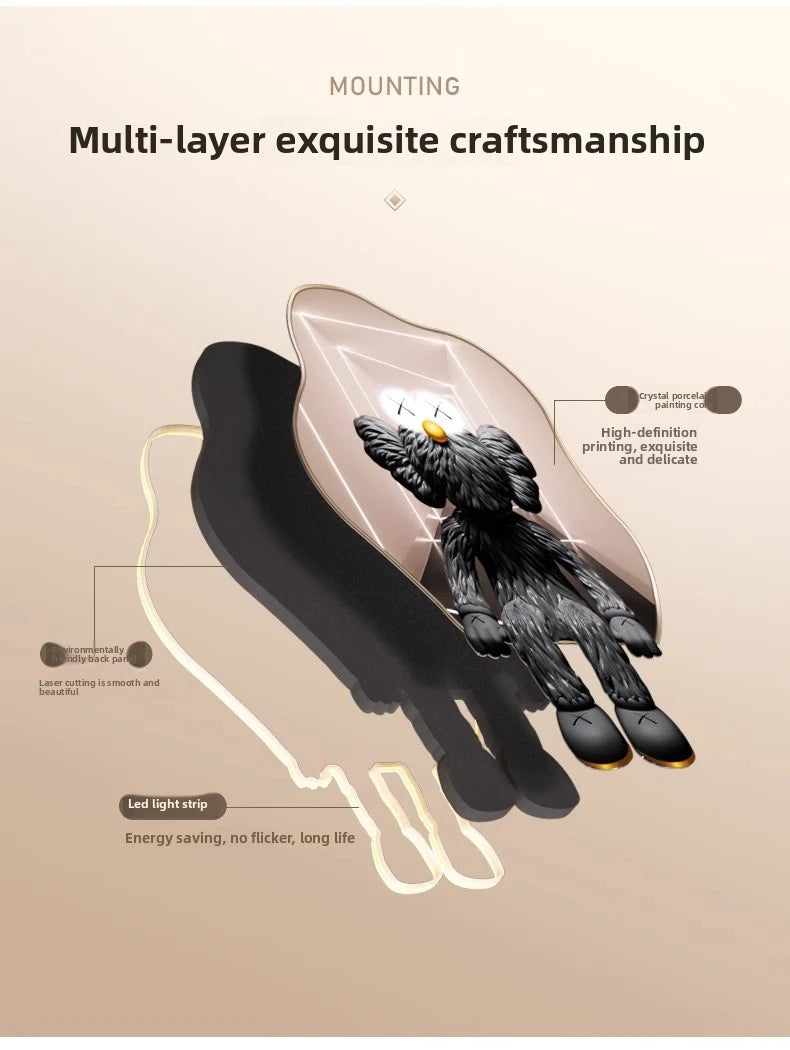 Led, Koi Fish Hanging Art Wall Lamps