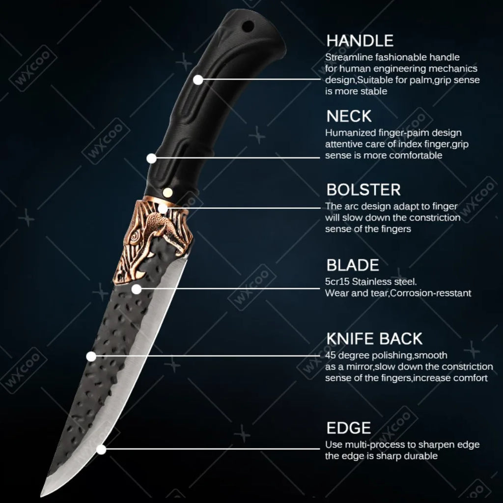 1PCS 6PCS 7PCS Professional Stainless Steel Chef Knife Set