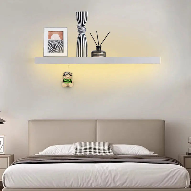 Storage rack, strip lamp, Black, White