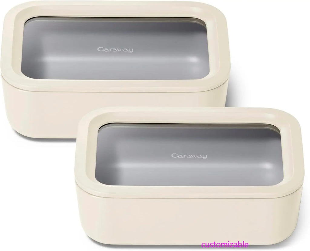 Glass Storage, Lunch Box w/Lids, 6.6 Cup, 2Pc.