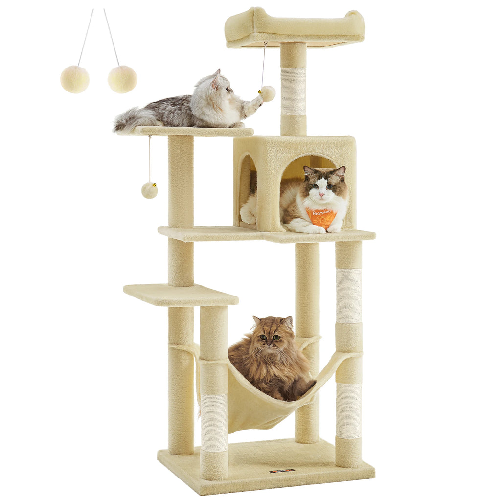 56.3-Inch Cat Tower for Indoor Cats
