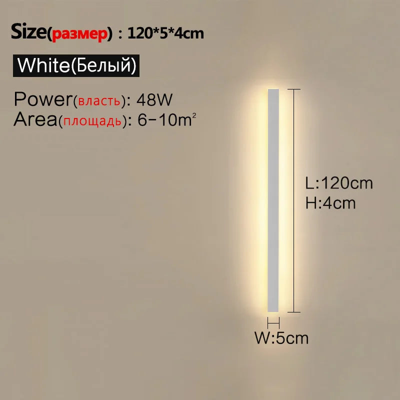 Waterproof Outdoor Garden Wall lamps, LED, Black, White