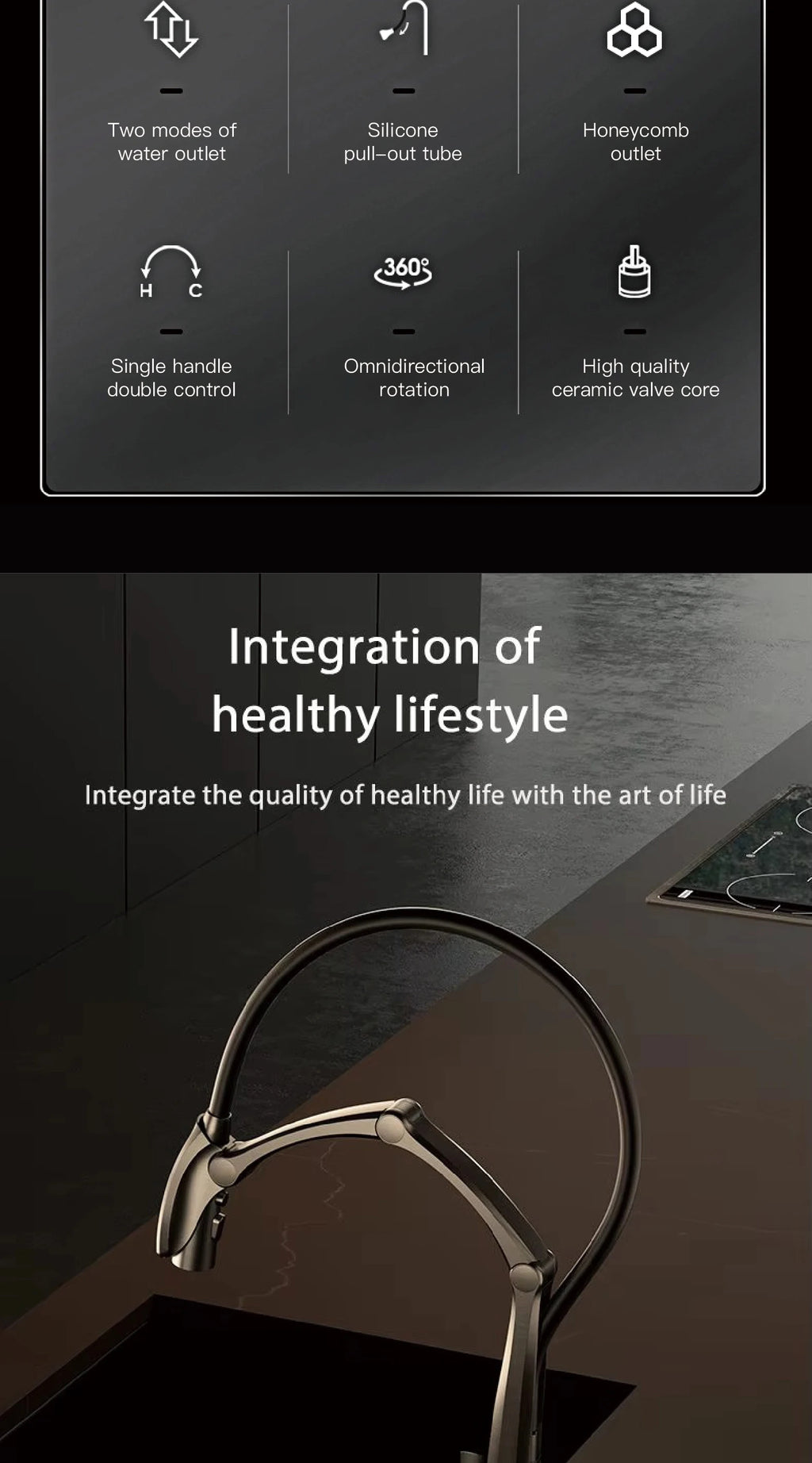 Kitchen Faucet, 3-Function Spray, Touchless, Multiple Finishes