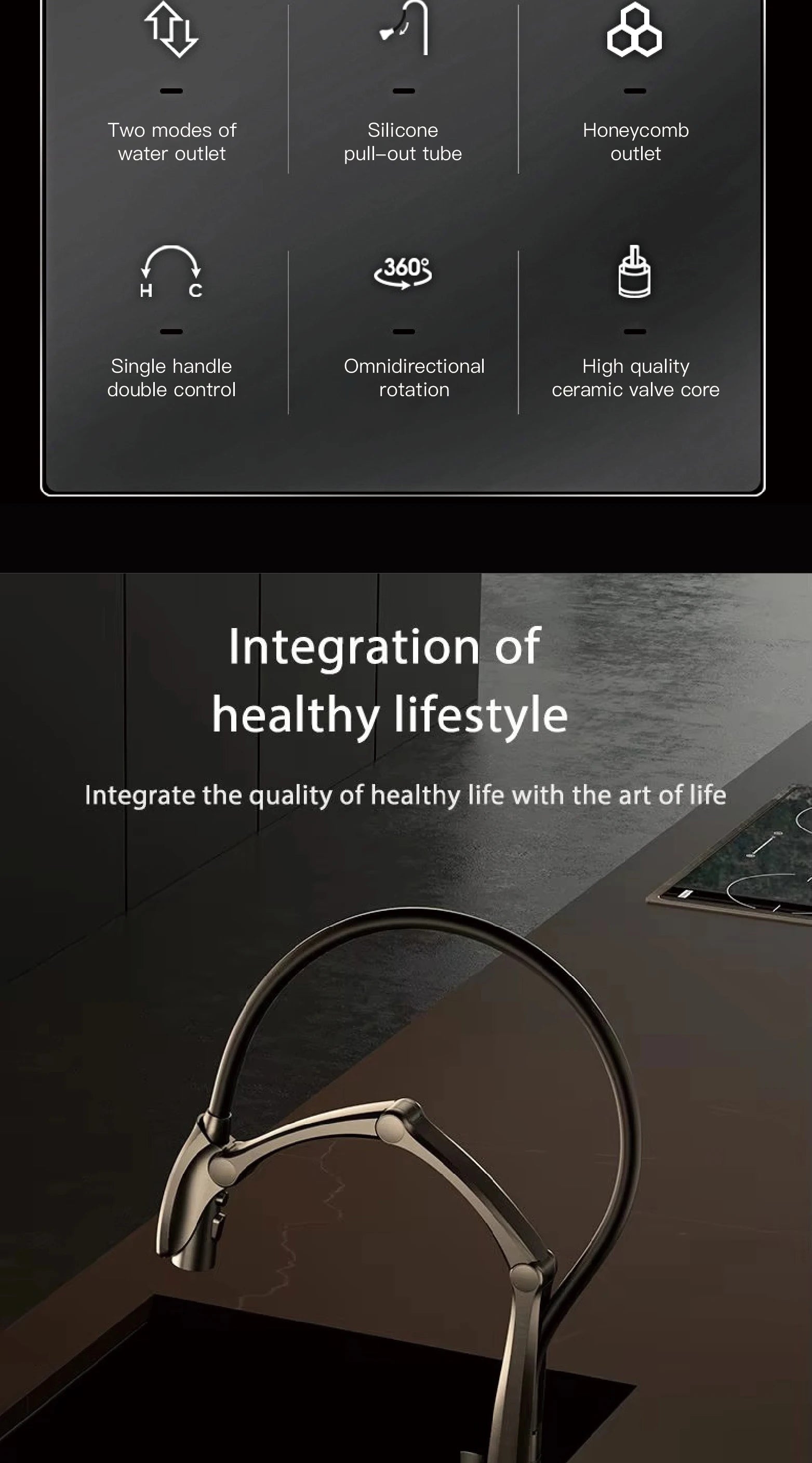 Kitchen Faucet, 3-Function Spray, Touchless, Multiple Finishes