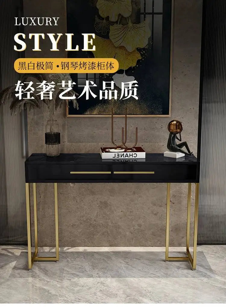 Modern Luxury Beauty Console Table With Storage