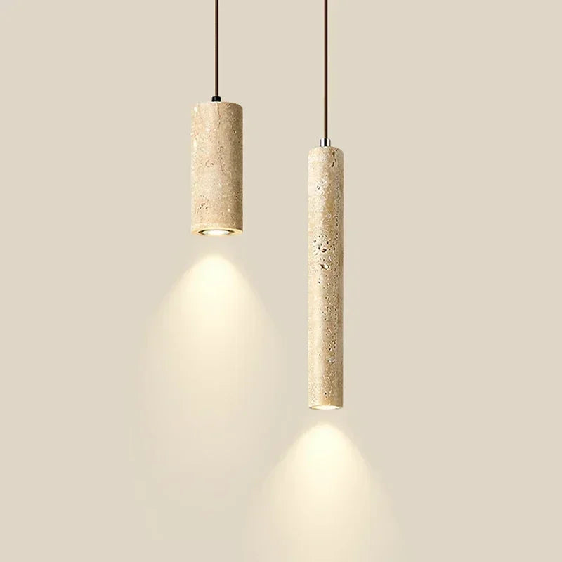 Yellow Travertine pendant lights living room, bar, Bedroom