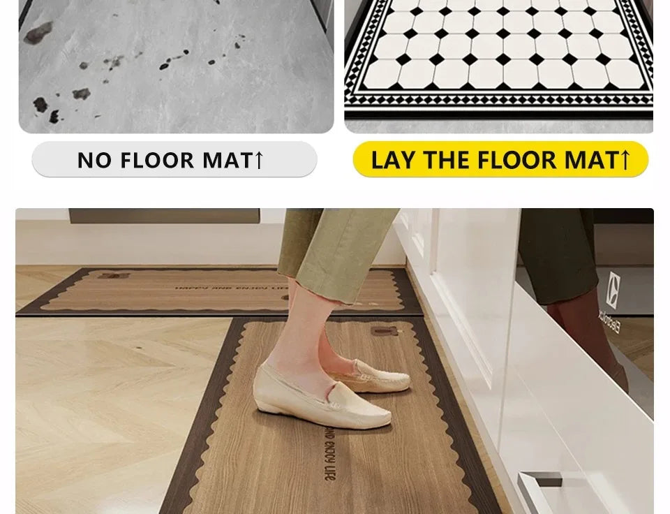 Waterproof Non-slip wood Grain Carpets