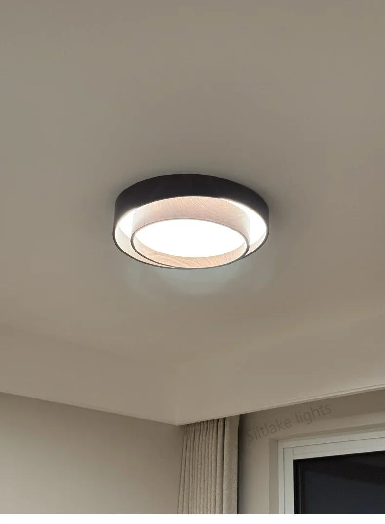 Ceiling Lights, Walnut, Black, Dimmable