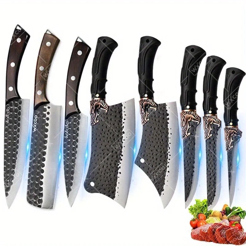 8PCS Professional Kitchen Chef Knife Set Stainless Steel