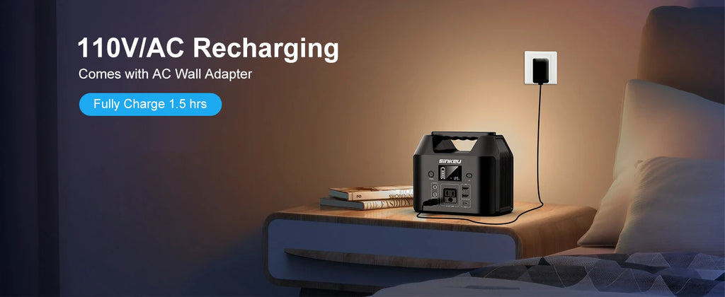 150W Power Bank with AC 110V, Camping/Home/RV