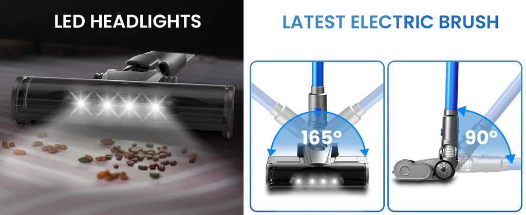 Cordless 45Kpa Stick Vacuum with LED Display