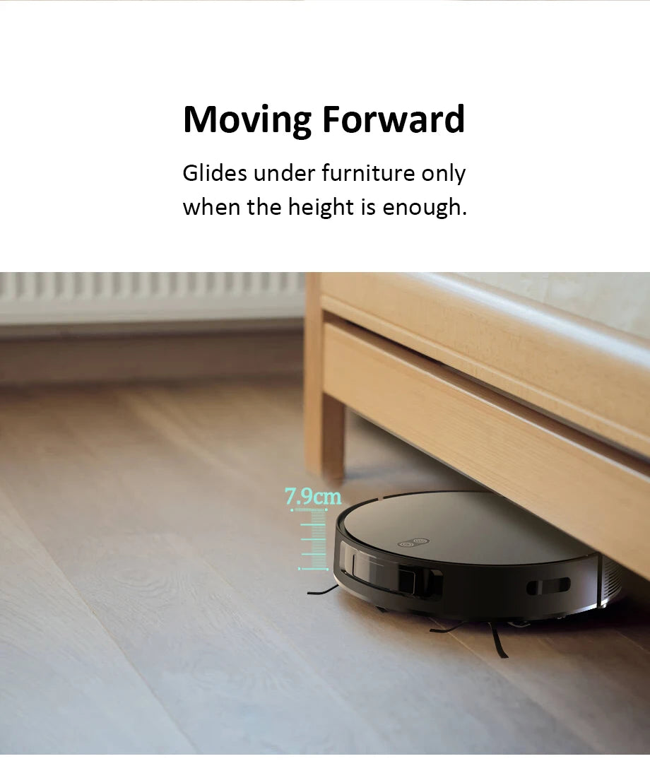 Robot Vacuum Cleaner, Mop, WiFi/Voice, Auto-Recharge
