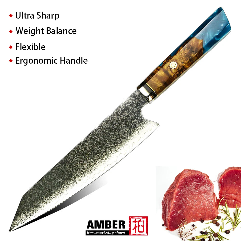 8:























8" Japanese Damascus Steel Kitchen Knife