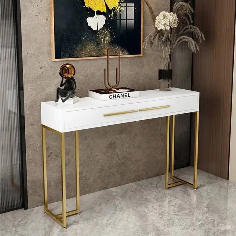 Modern Luxury Beauty Console Table With Storage