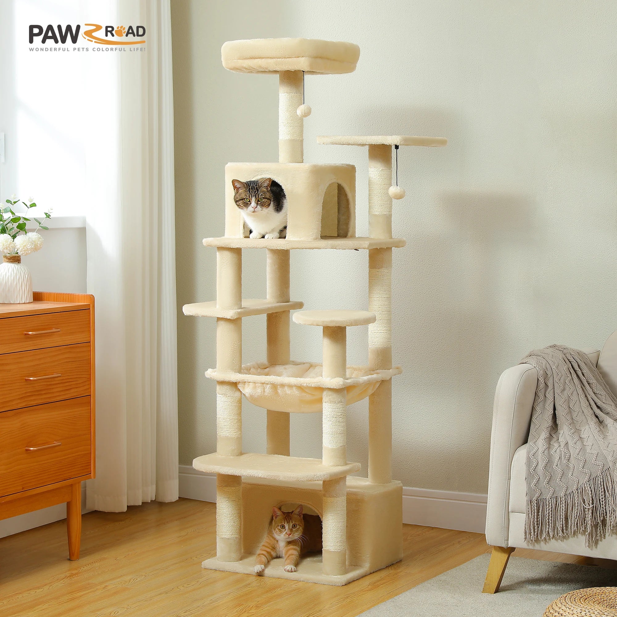 Large Cat Tree and Tower for Indoor Cats