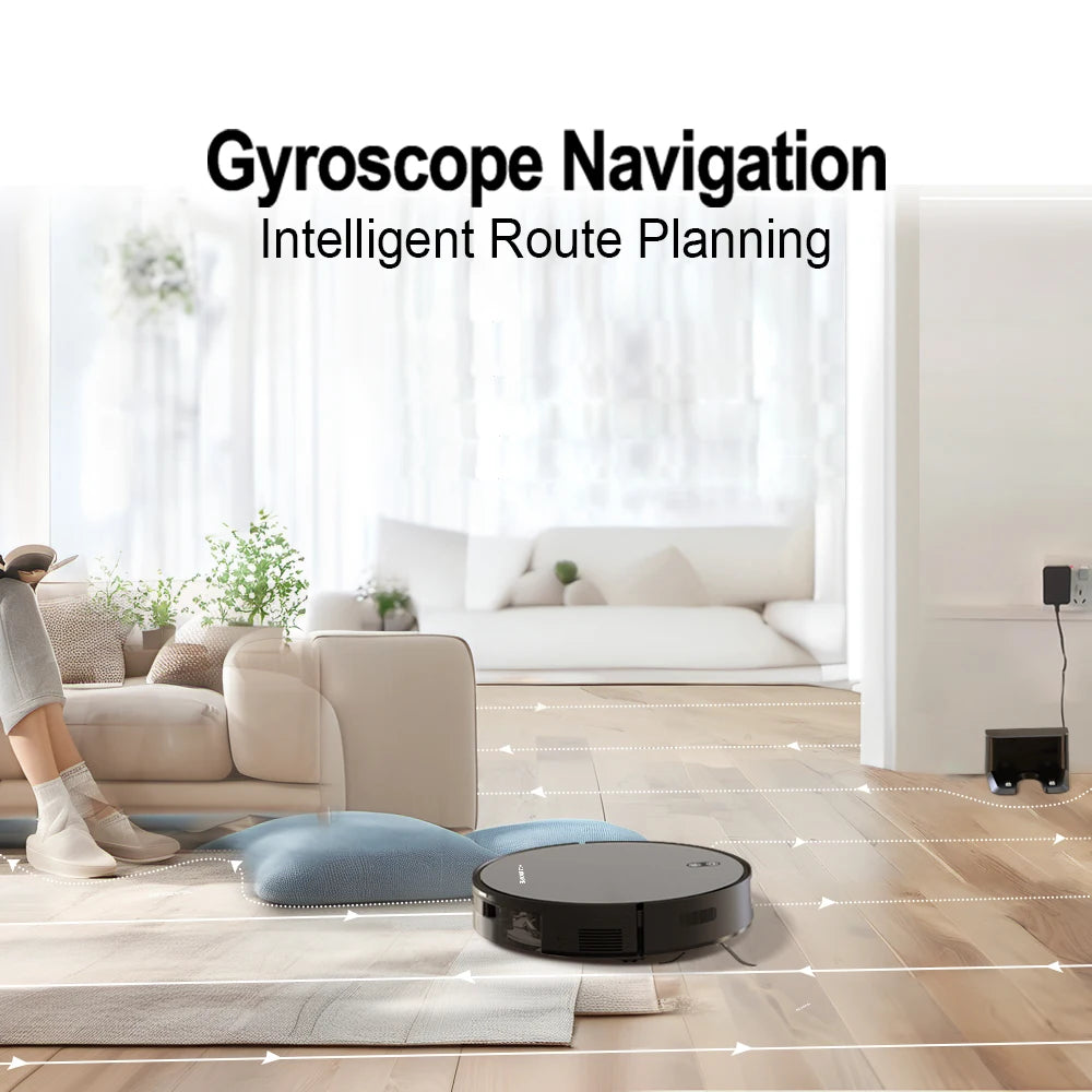Robot Vacuum Cleaner, Mop, WiFi/Voice, Auto-Recharge