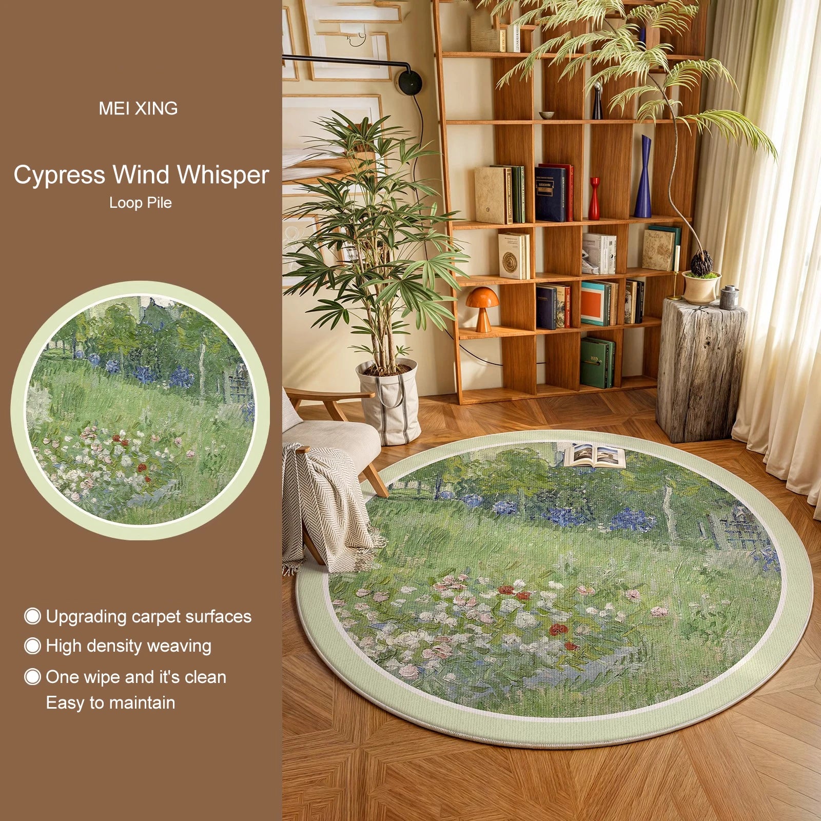 Round, Soft, Anti-slip Carpets