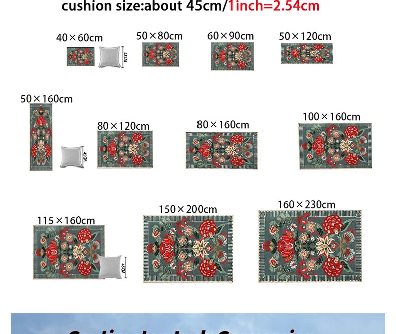 Living Room Rug, Big Size, Anti-slip