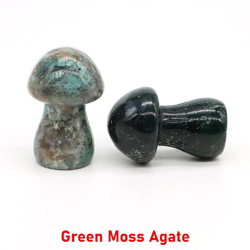 1.5" Crystal Mushroom Mineral Healing Home Decoration