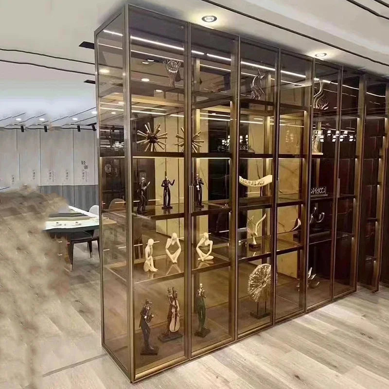 Showcases Cellar Wine Cabinets Rack Shelf Glass Bar Counter Wine Cabinet Liquor Living Room Vitrina De Cristal Storage Furniture