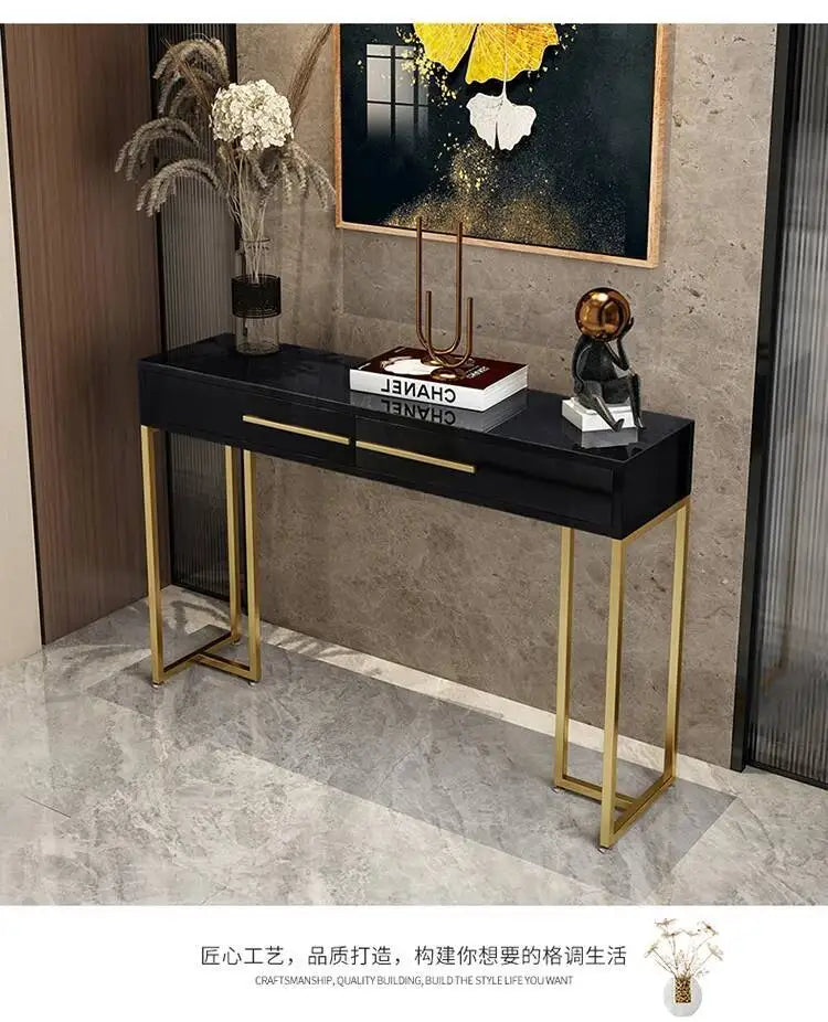 Modern Luxury Beauty Console Table With Storage
