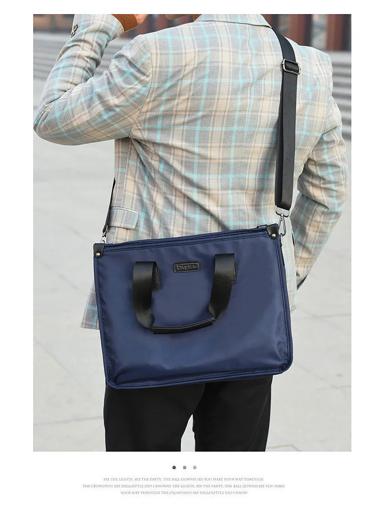 Business Briefcase Polyester Laptop Crossbody Bag