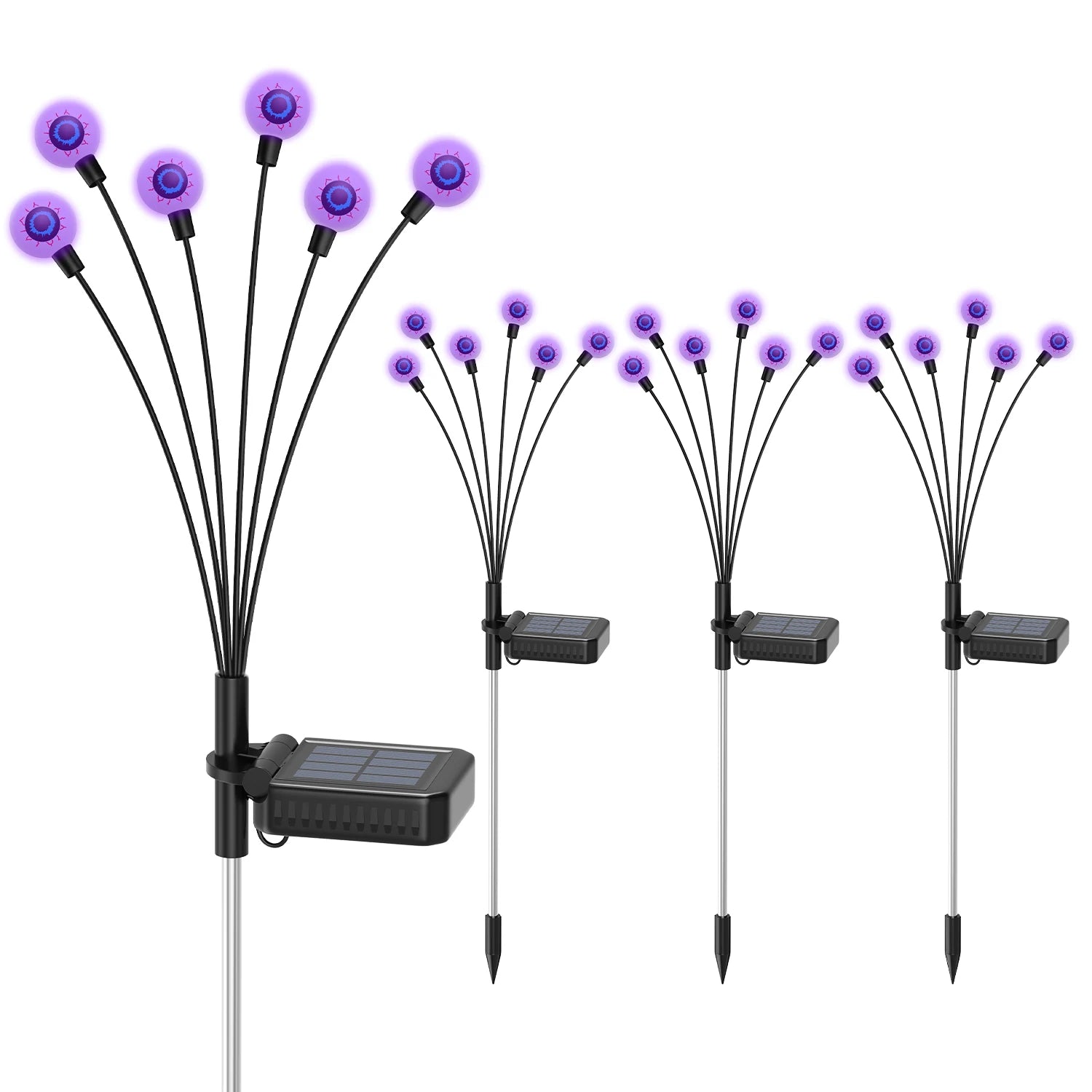 Solar Scary Eyeball Lights, Purple/Green