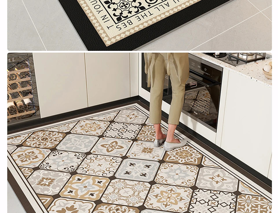 Waterproof, Oil-proof, Non-slip Floor Mats, Area Rugs