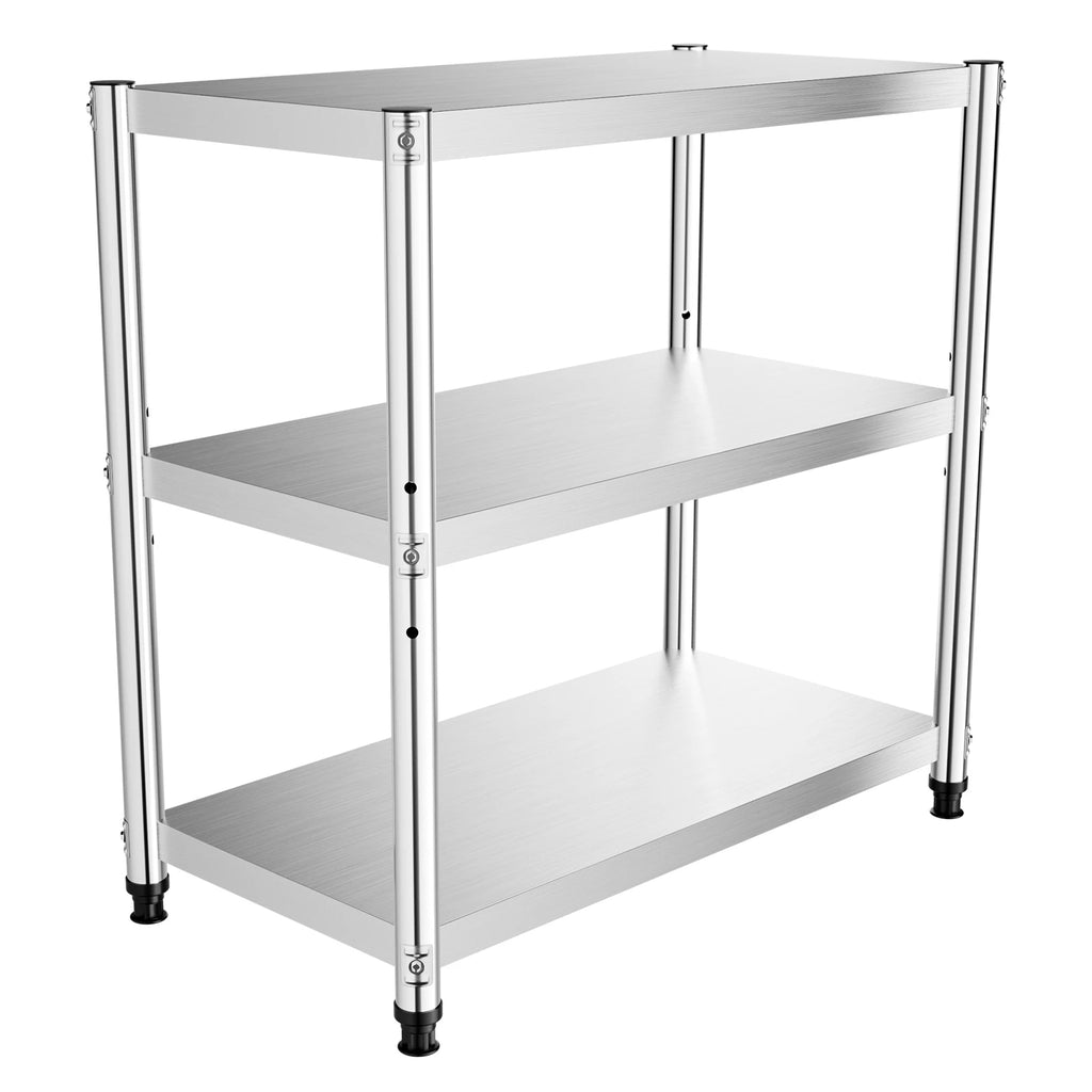 Stainless Steel Storage Rack,3-Tier Multi-functional Shelf