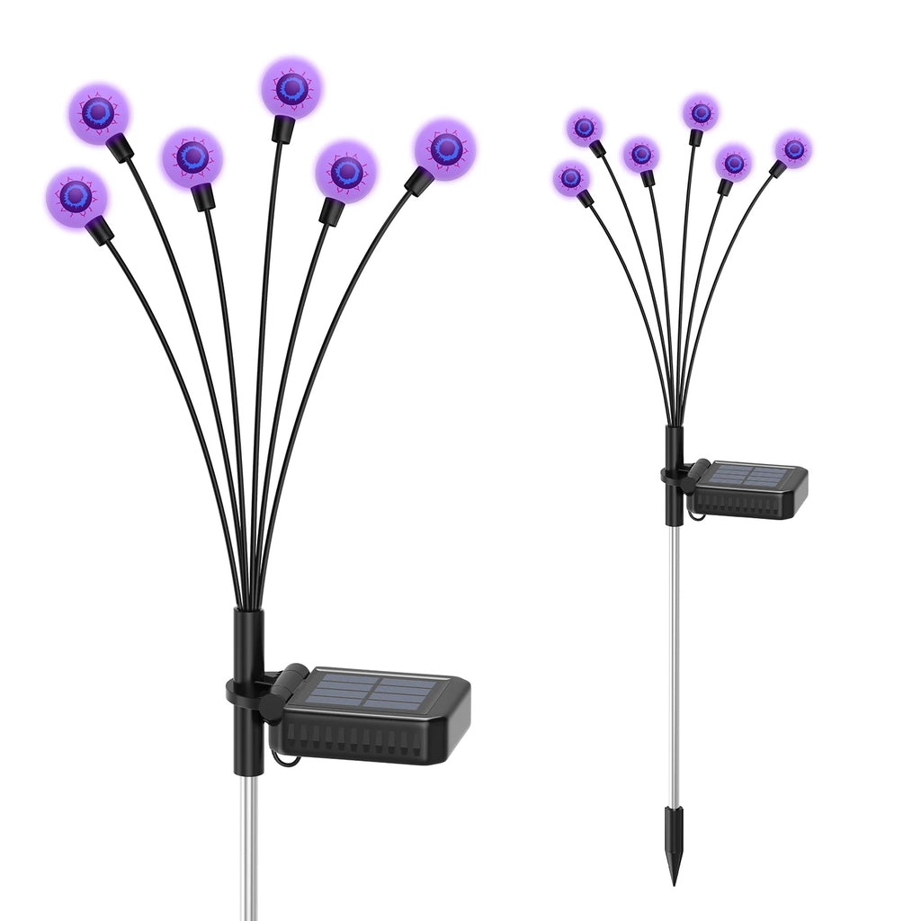 Solar Scary Eyeball Lights, Purple/Green