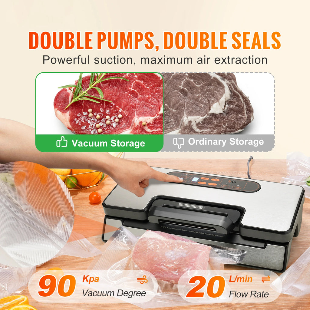 Vacuum Sealer Food Packaging Machine, 10pcs Vacuum bags