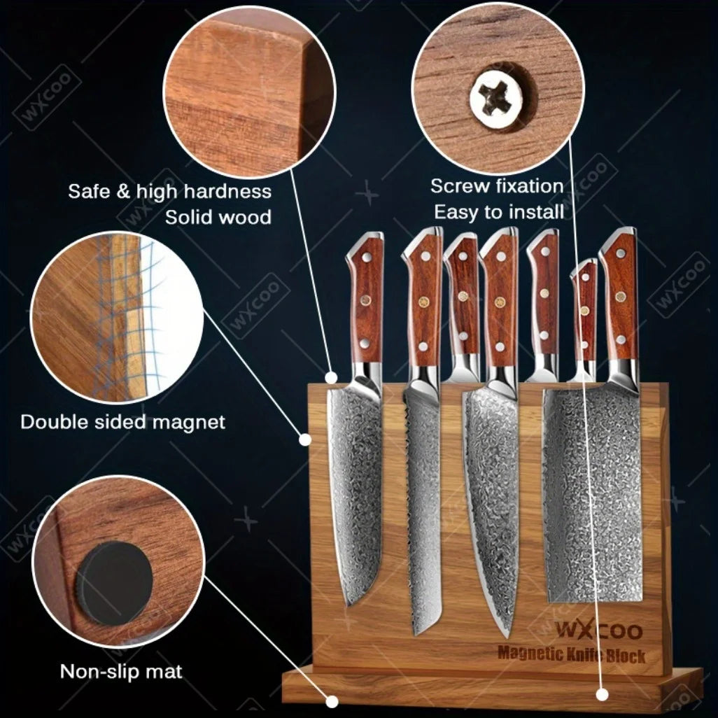 1PCS 6PCS 7PCS Professional Stainless Steel Chef Knife Set
