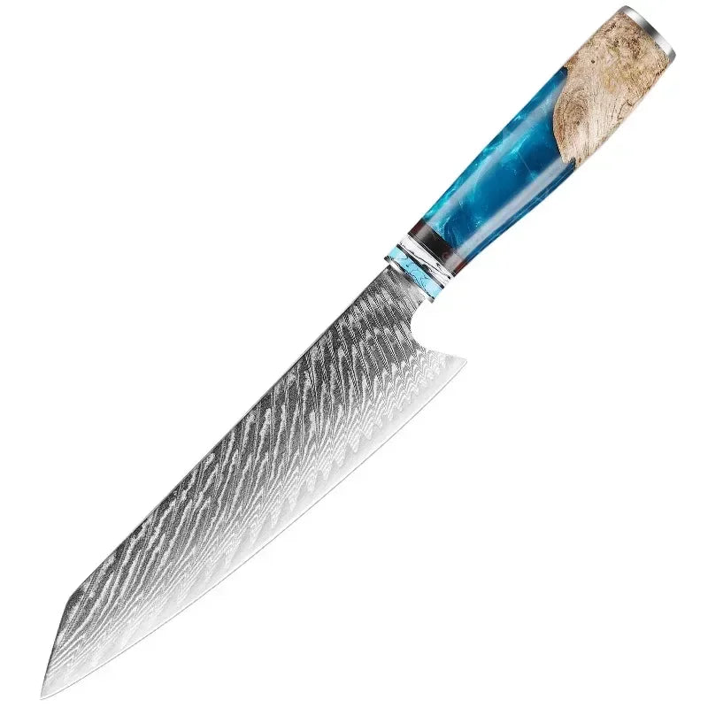 1-10pcs Japanese Damascus Kitchen Knives Set