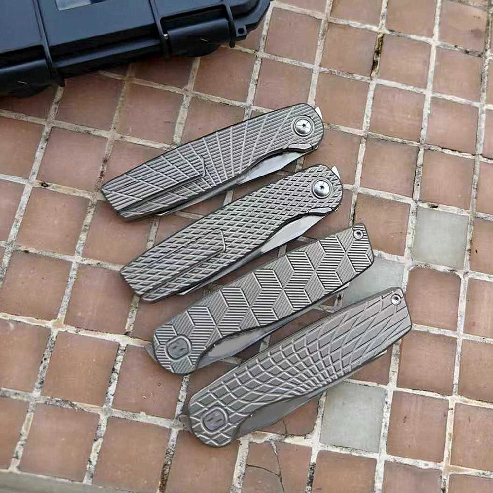 Titanium Camping Hunting Outdoor Folding Knife