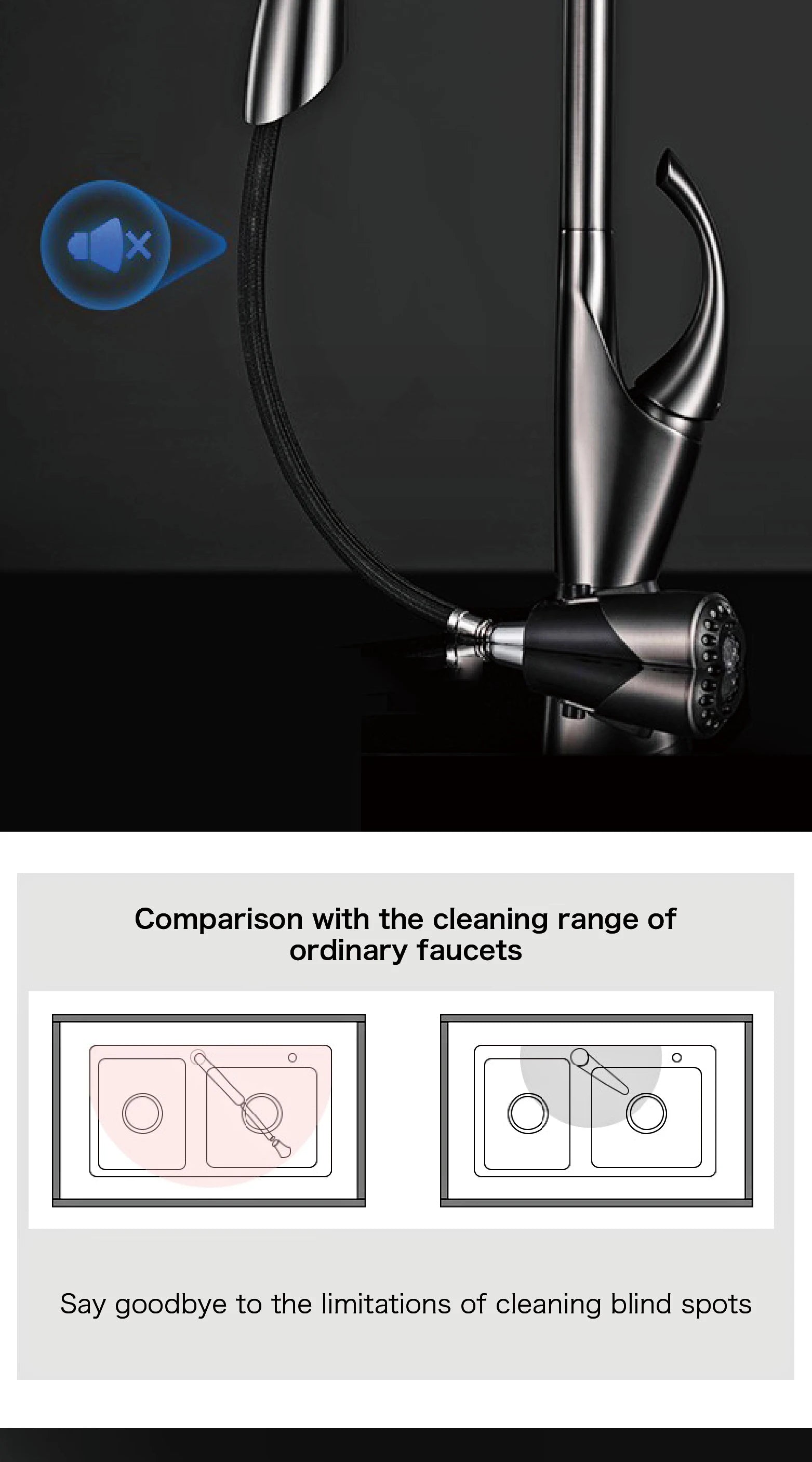 kitchen faucet, single handle, touch control, 3-function spray