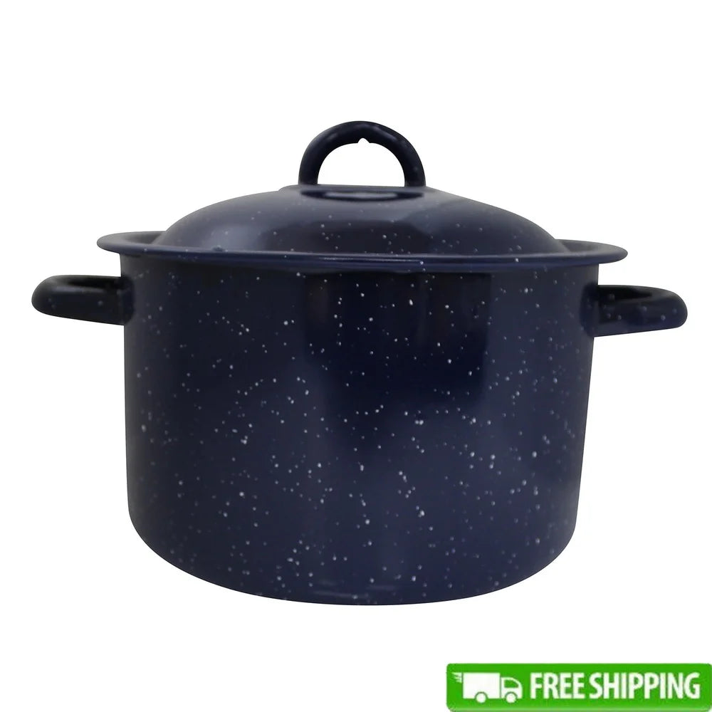 Enamel Stock Pot with Double Handles Oven