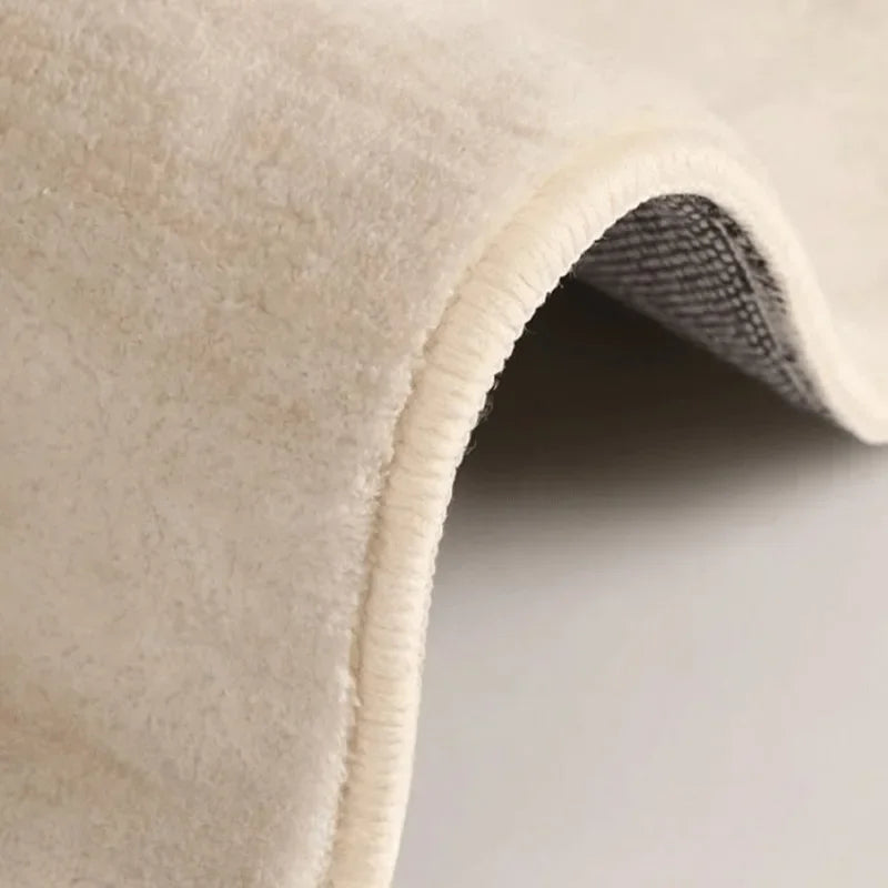 Cream, Non-Slip, Soft Floor Mats