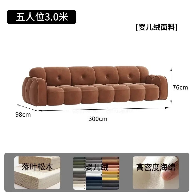 Brown Living Room, Small Apartment, Marshmallow Cloud Sofa