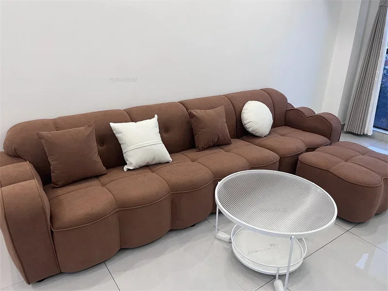 Brown Living Room, Small Apartment, Marshmallow Cloud Sofa