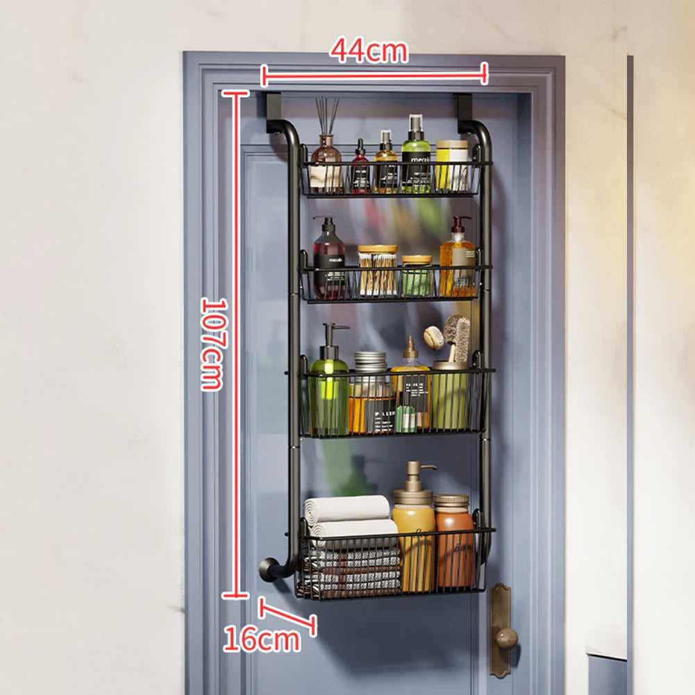 Over The Door Storage Organizer, Metal Hanging Shelf